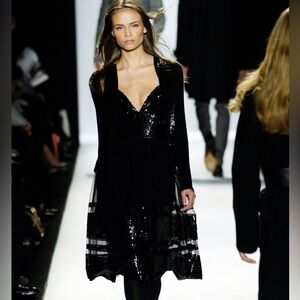 Michael Kors Collection Fall 2006 black sequin cocktail dress